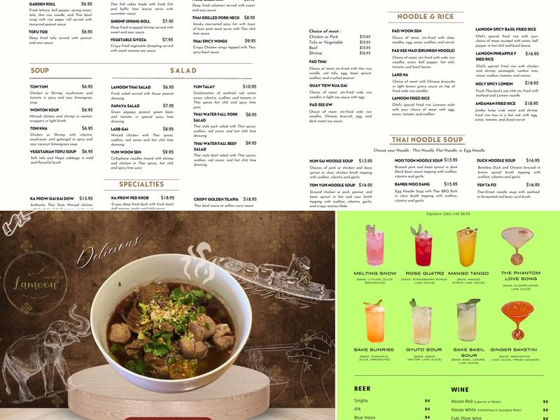 Lamoon Thai Menu