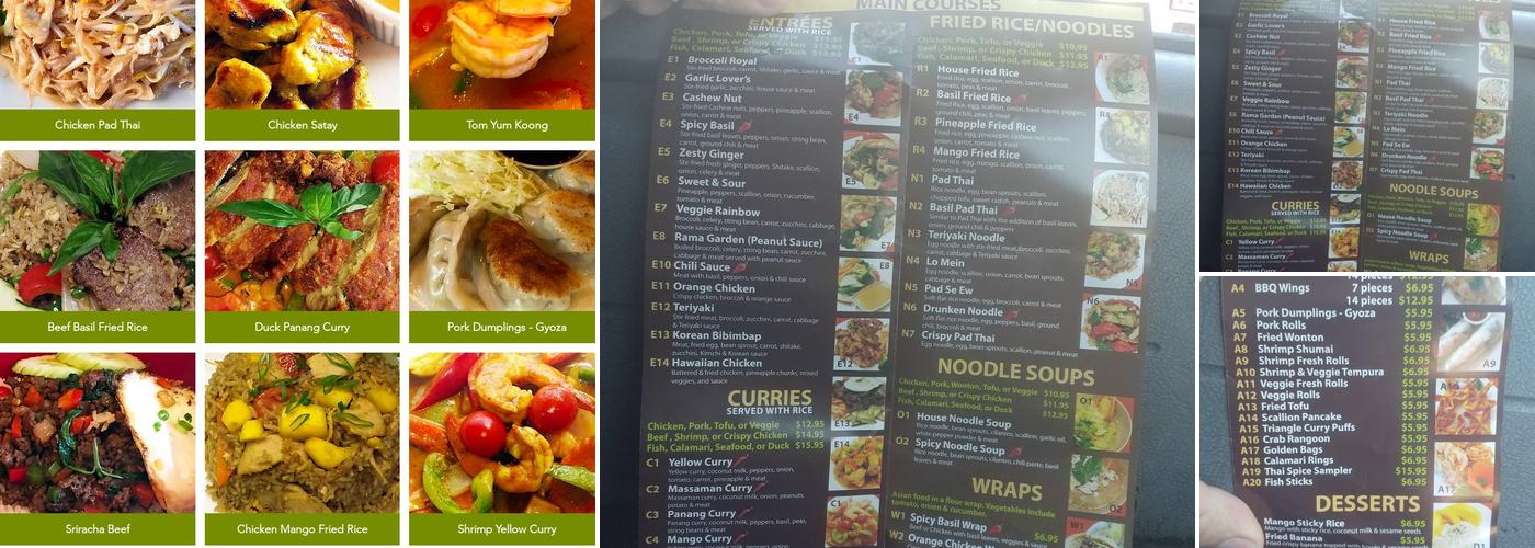 Thai Spice Menu