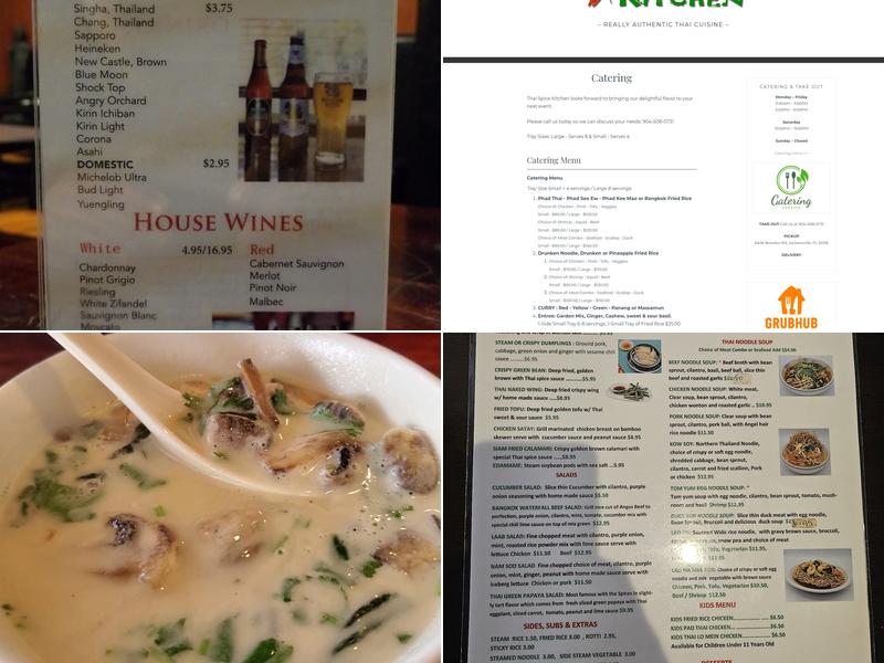 Thai Spice Kitchen Menu