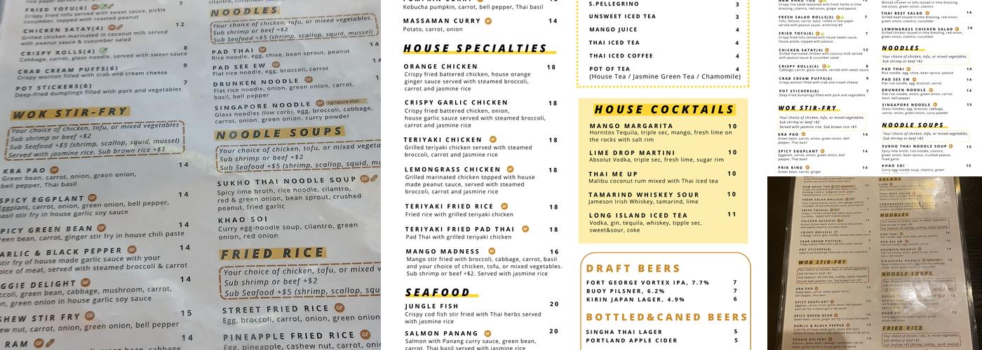 Thai Square Menu