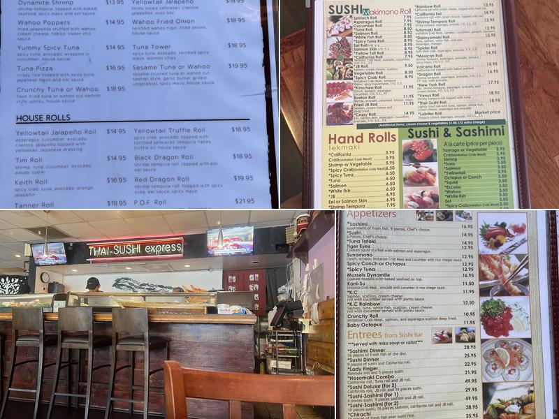 Thai-Sushi Express Menu