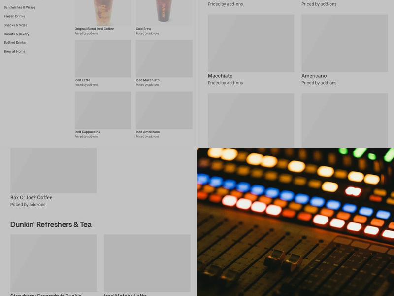 Dunkin' Menu