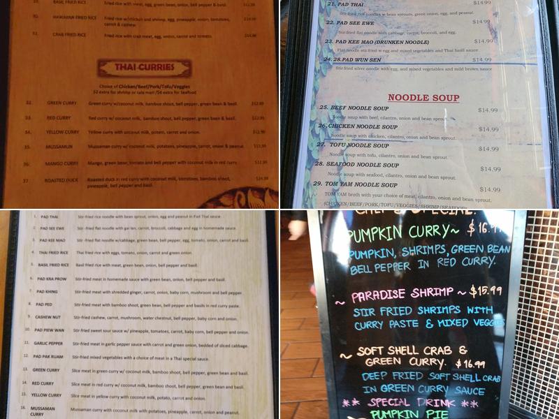 Thaitanium Menu