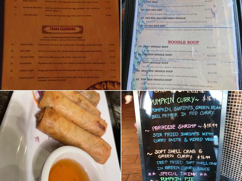 Thaitanium Menu