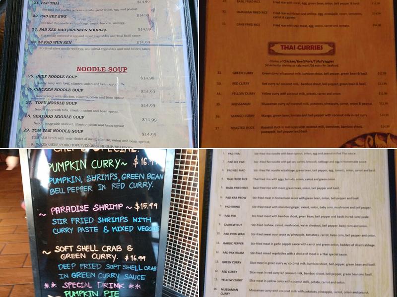Thaitanium Menu