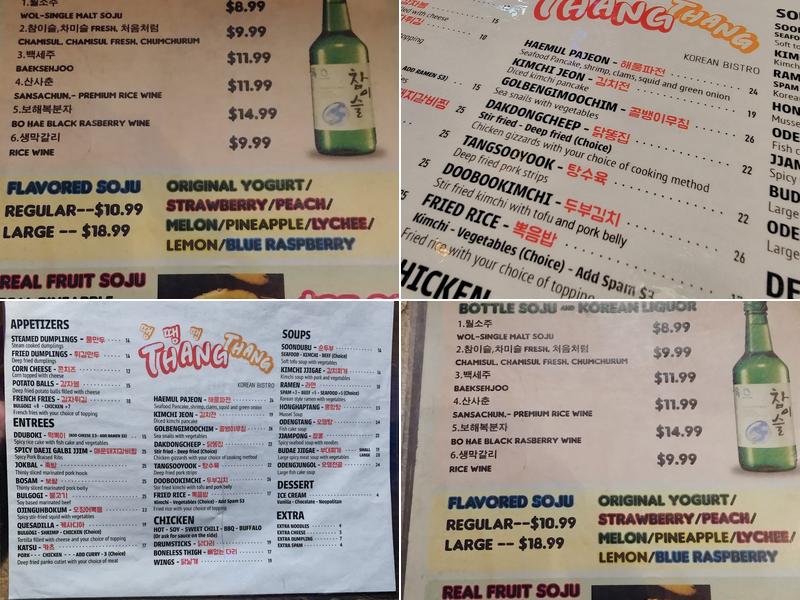 thang thang Menu