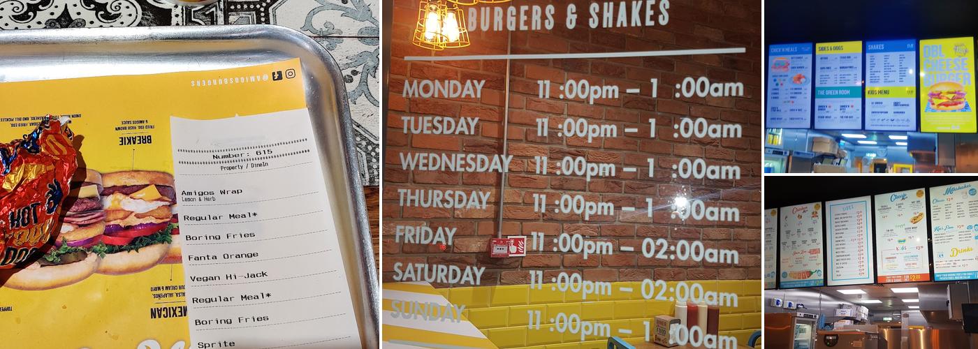 Amigos Burgers & Shakes-Wembley Menu