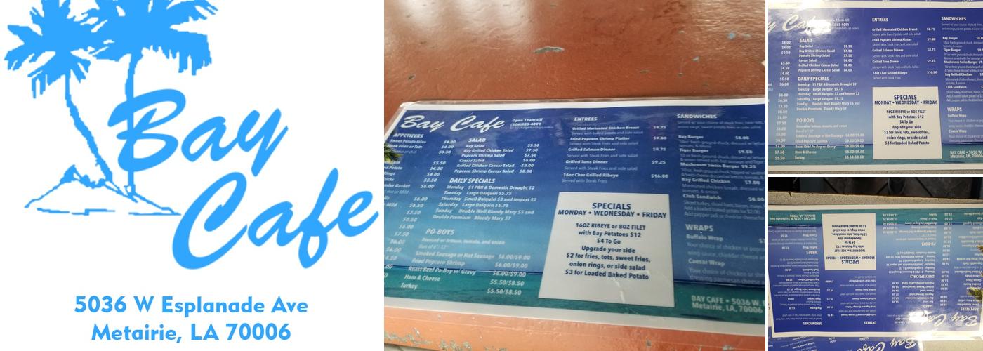 Bay Cafe Menu