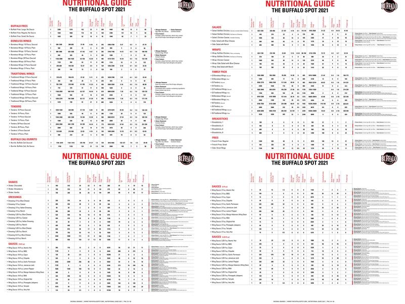 The Buffalo Spot - Compton Menu