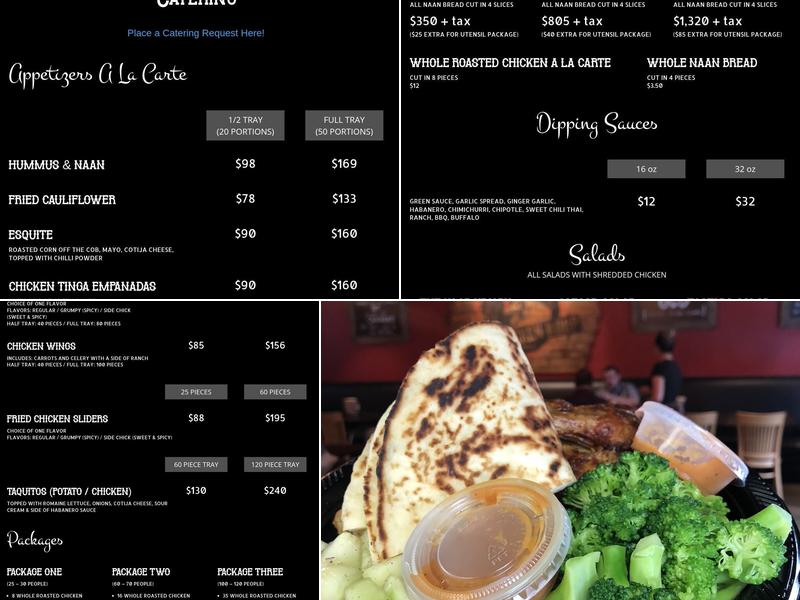 The Chicken Koop Menu