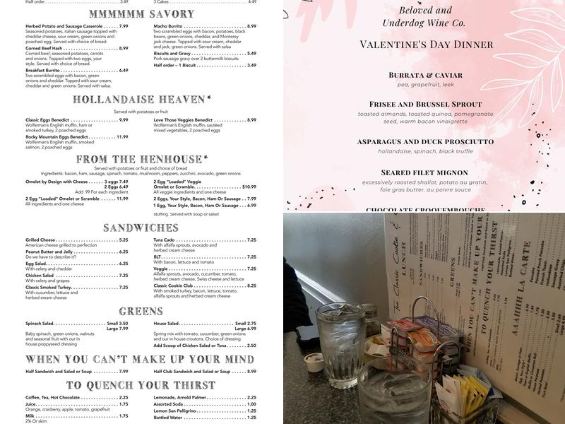 The Classic Cookie & Cafe Menu