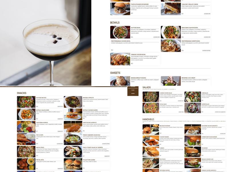 The Corner Drafthouse Menu