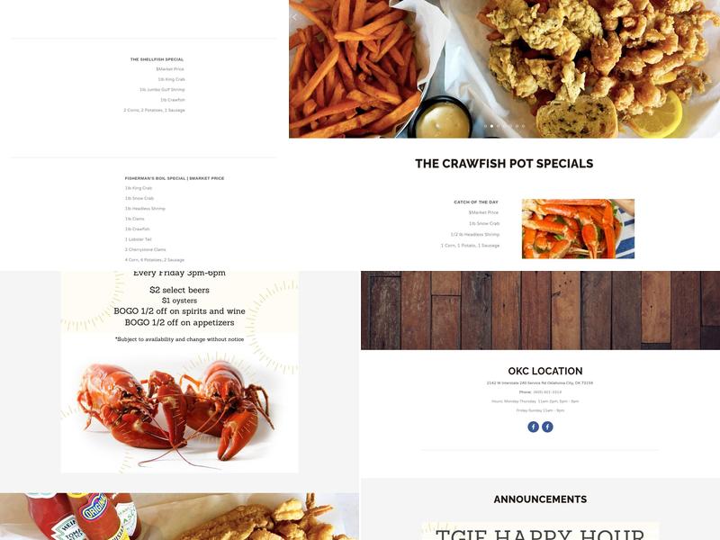 The Crawfish Pot Menu