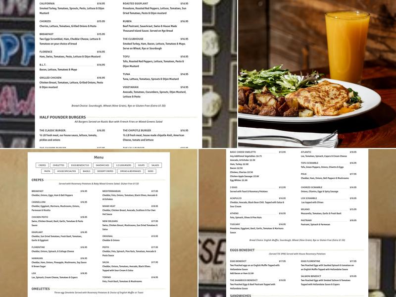 The Crepe House Menu