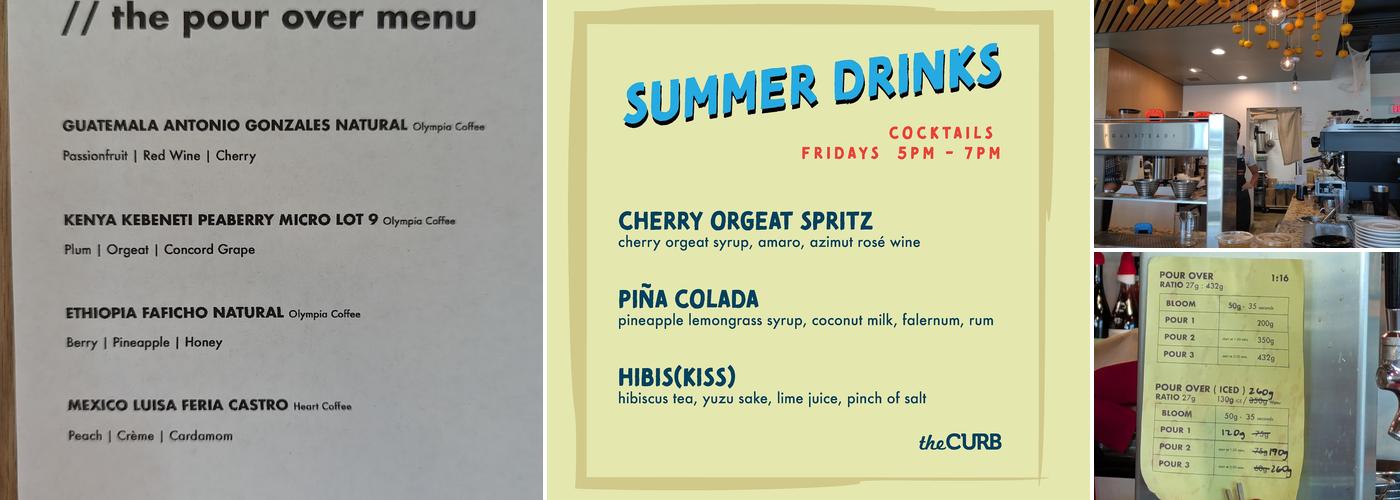 The Curb Kaimuki Menu