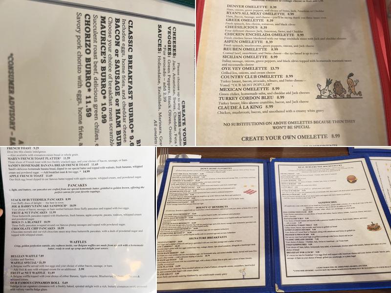 The Egg Connection Menu