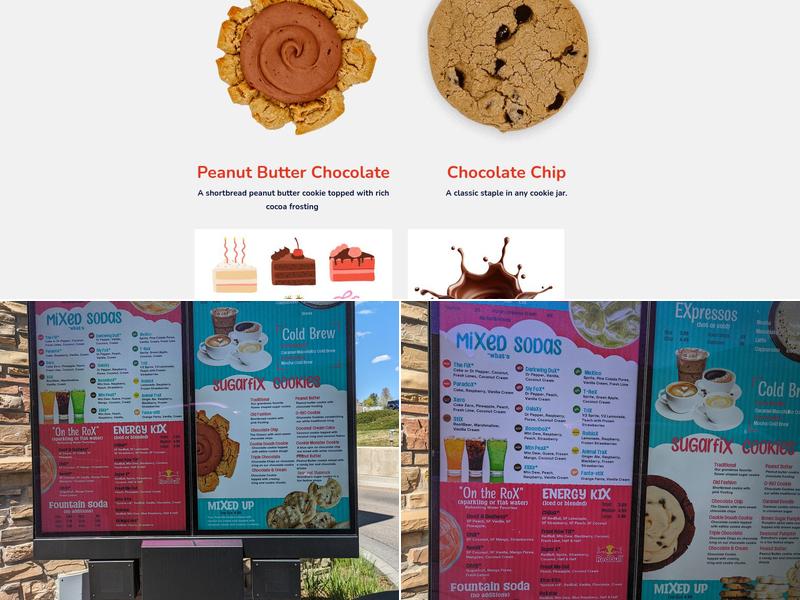 The Sugar Fix Menu