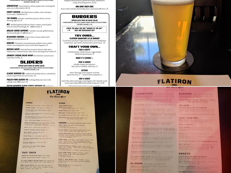 Flatiron Menu