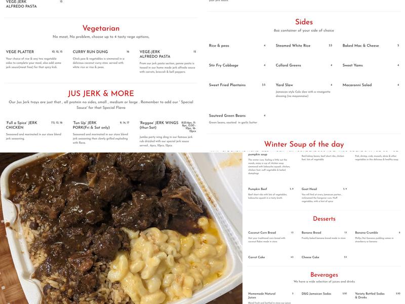 The Flavor Spot Menu