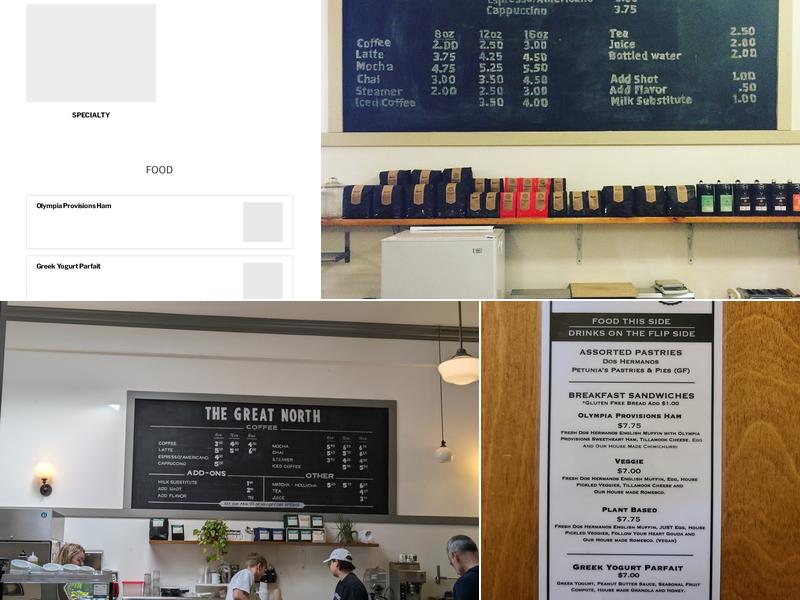 The Great North Menu