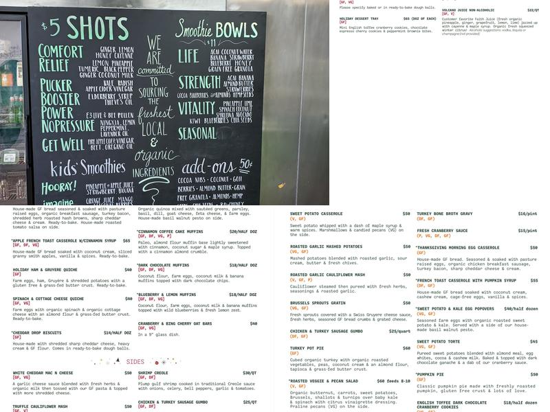 Green Fork & Straw Menu