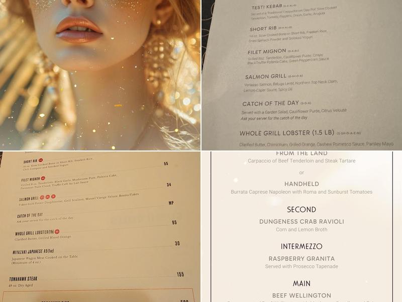 The H Orlando Menu