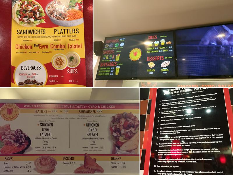 The Halal Guys Menu