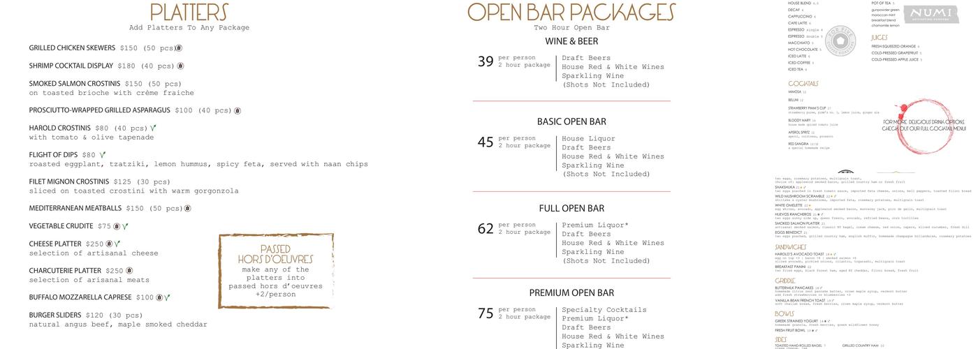 The Harold Menu