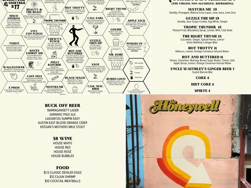 The Honey Well Menu