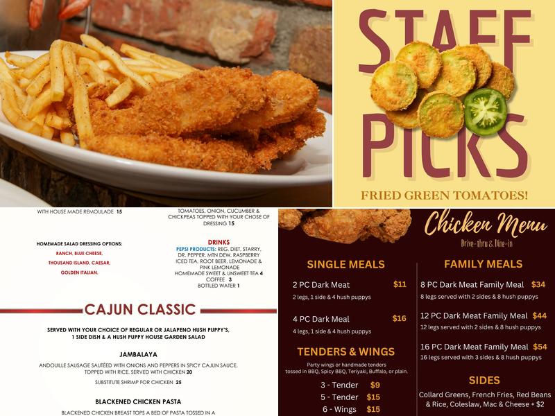 The Hush Puppy LV Menu