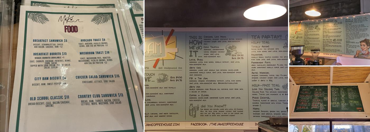 Substrate Cafe + Farmacy Menu