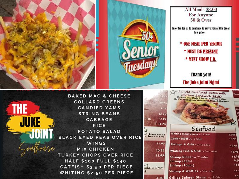The Juke Joint Soul House Menu