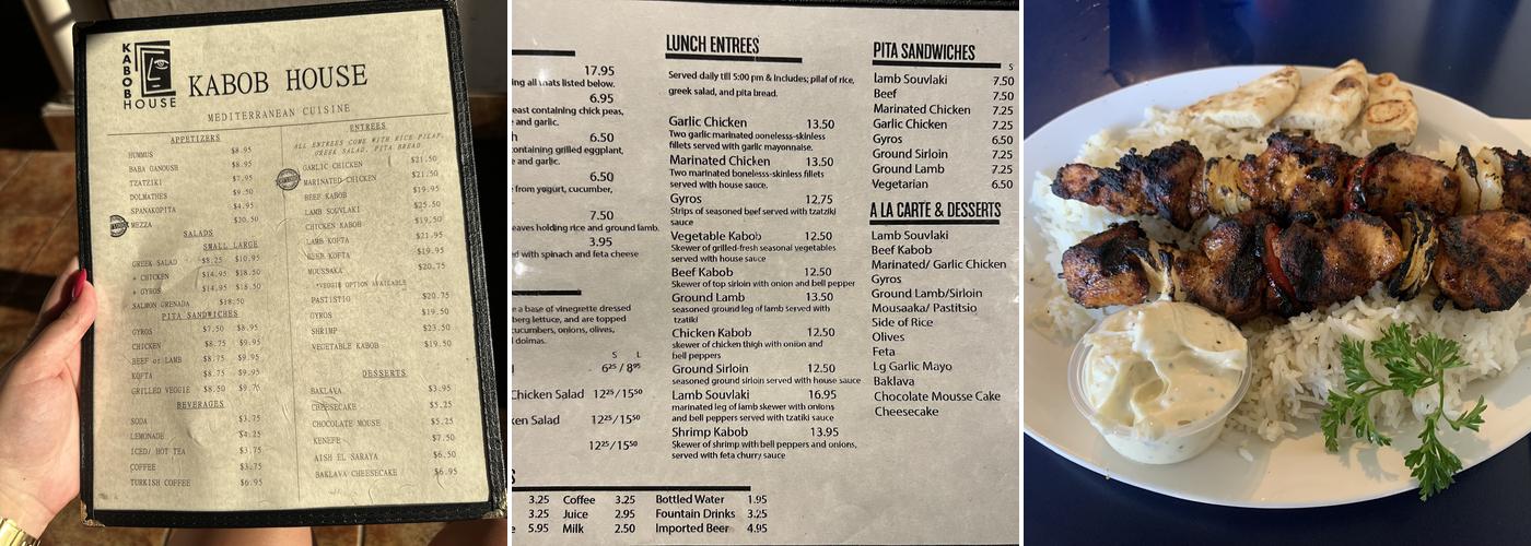 Kabob House Menu