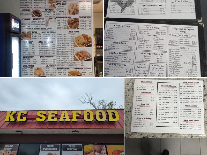 KC Seafood Menu