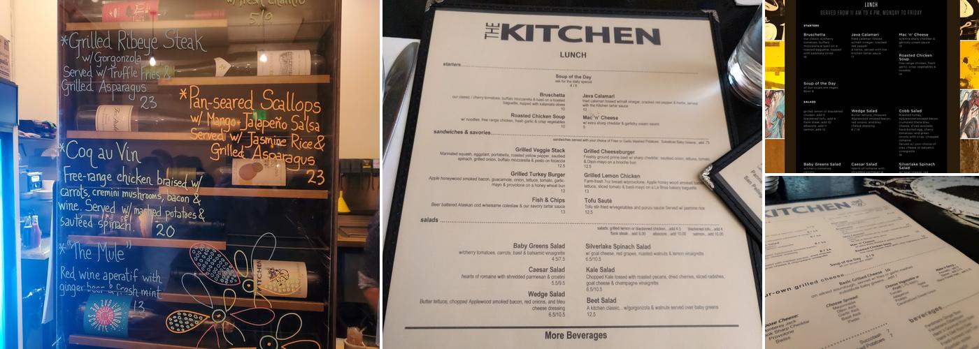 The Kitchen Menu