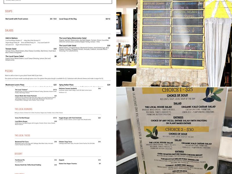 The Local Restaurant Menu