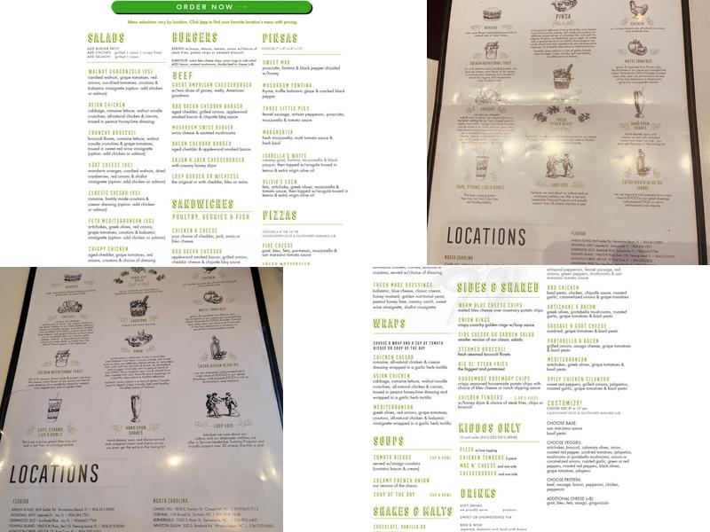 The Loop Restaurant Menu