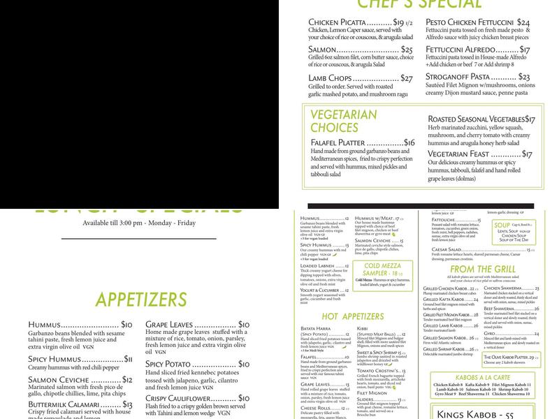 The Olive RestoBar Menu