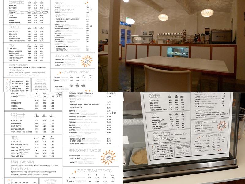 The Orange Couch Menu