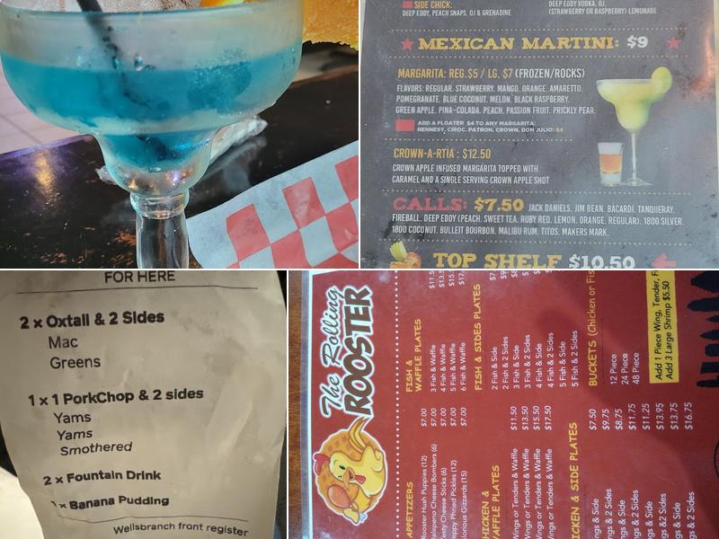 The Rolling Rooster Menu