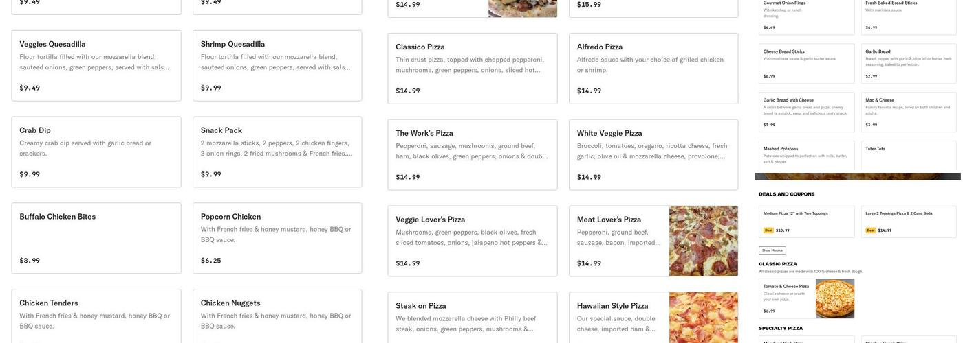 Royal Menu Menu