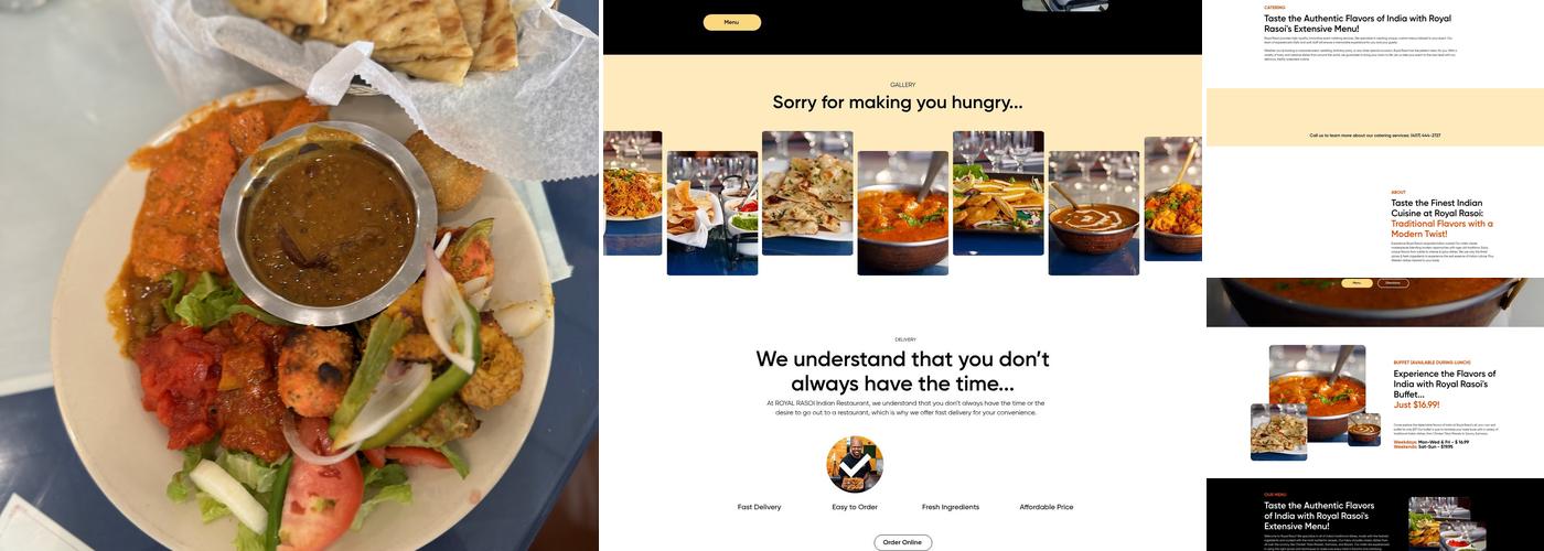 Royal Rasoi Indian Cuisine Menu