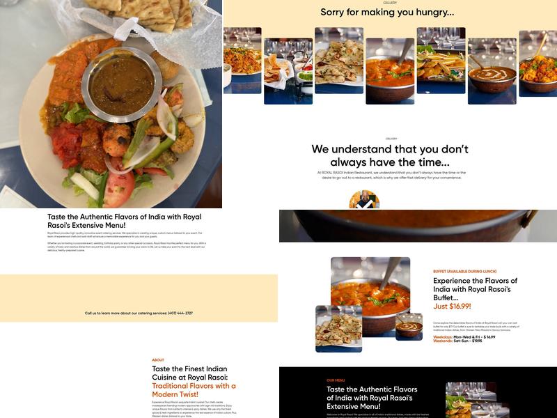 Royal Rasoi Indian Cuisine Menu