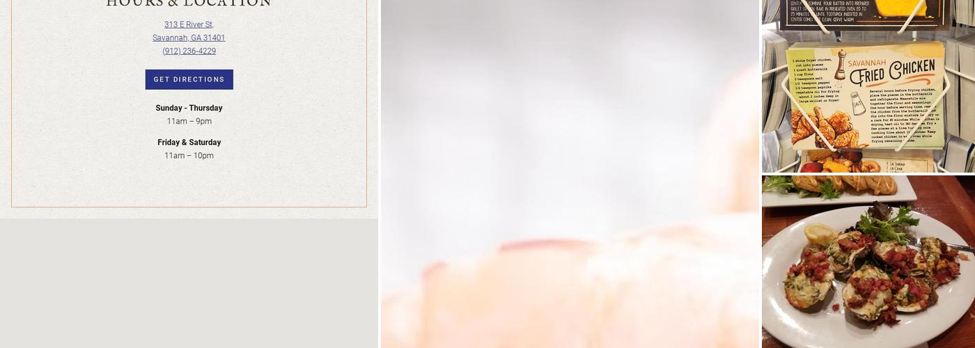 The Shrimp Factory Menu