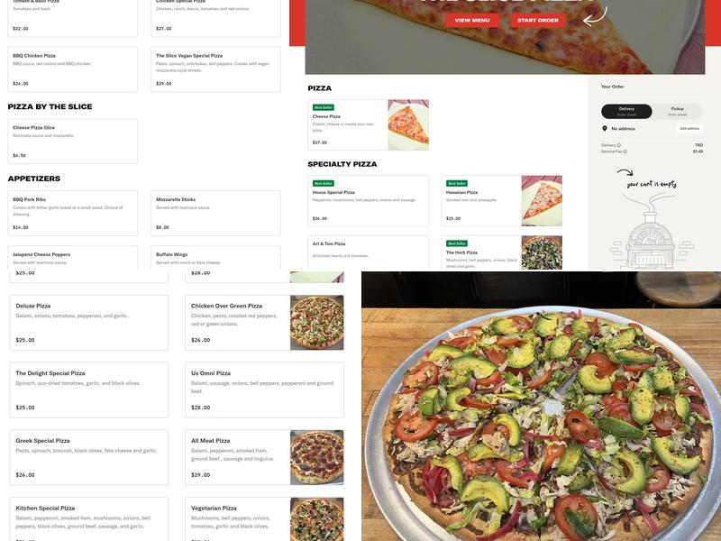 The Slice Pizza Menu