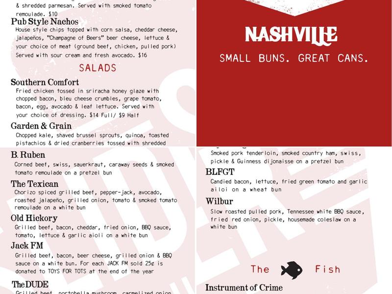 The Slider House Menu