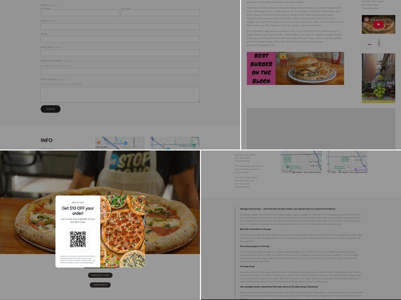 The StopAlong Menu