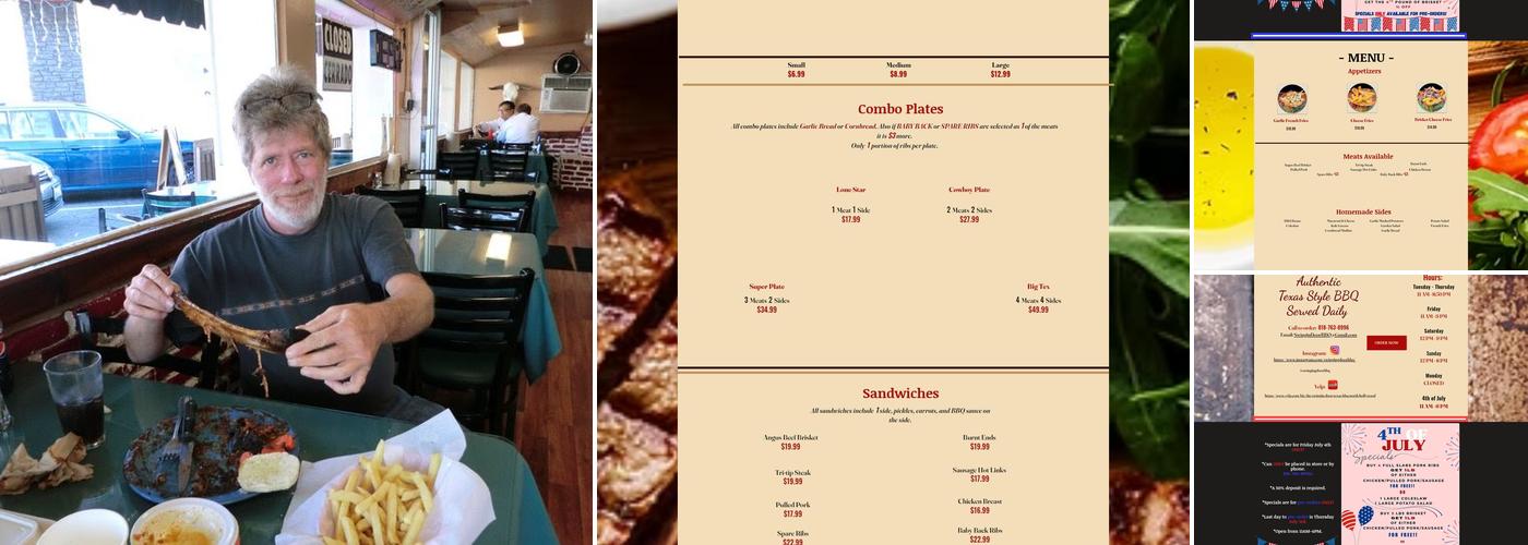 Swinging Door BBQ Menu