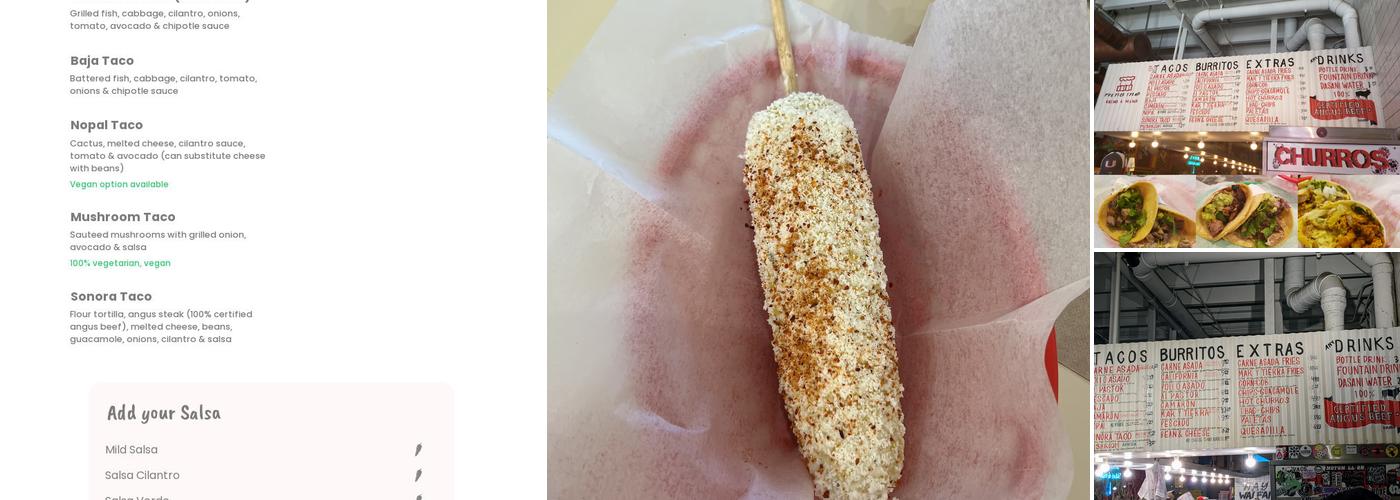 The Taco Stand Menu