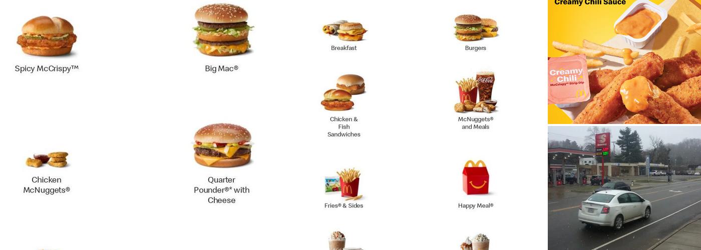 McDonald's Menu